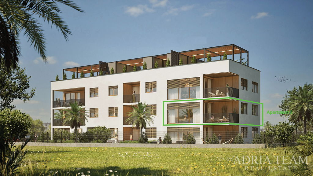 NEW BUILD – 3-BEDROOM APARTMENT WITH TERRACE AND 2 PARKING SPACES – NIN, ZADAR