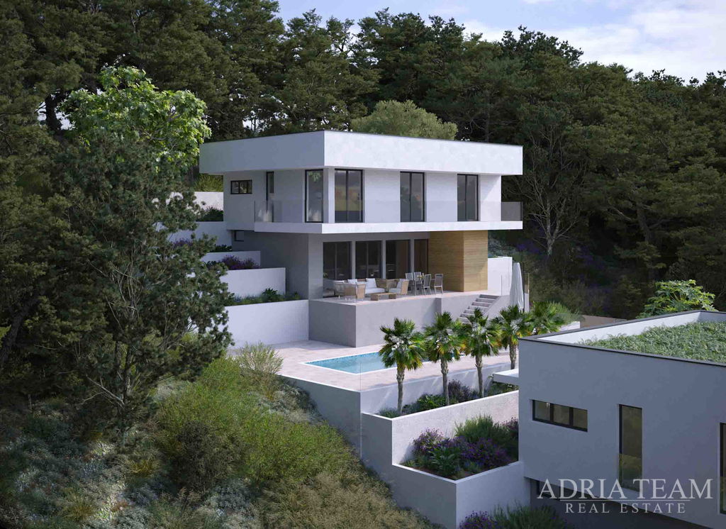 BUILDING LAND FOR 3 LUXURY VILLAS WITH POOLS, 2,100 m²– NOVIGRAD