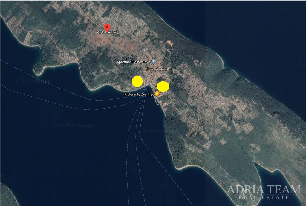 BUILDING PLOT 560m2, 1. ROW TO THE SEA - ON THE ISLAND OF ZVERINAC NEAR ZADAR