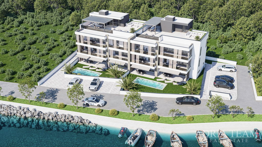 BEAUTIFUL APARTMENT, NEW BUILD, FIRST ROW TO THE SEA – ZATON, NIN