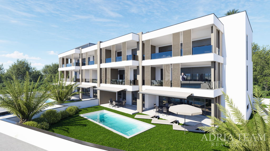 BEAUTIFUL APARTMENT, NEW BUILD, FIRST ROW TO THE SEA – ZATON, NIN