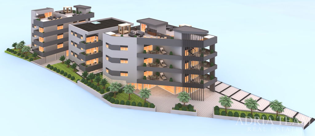 APARTMENT S6, BUILDING C, IN A NEW BUILDING WITH SEA VIEW AND FREE PARKING - SUKOŠAN