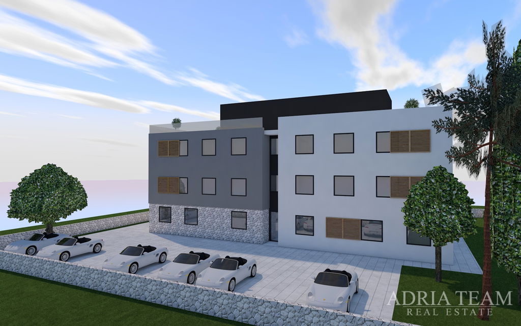 APARTMENT S3 IN A RESIDENTIAL BUILDING, NEWLY BUILT, 150m FROM THE SEA - PRIVLAKA