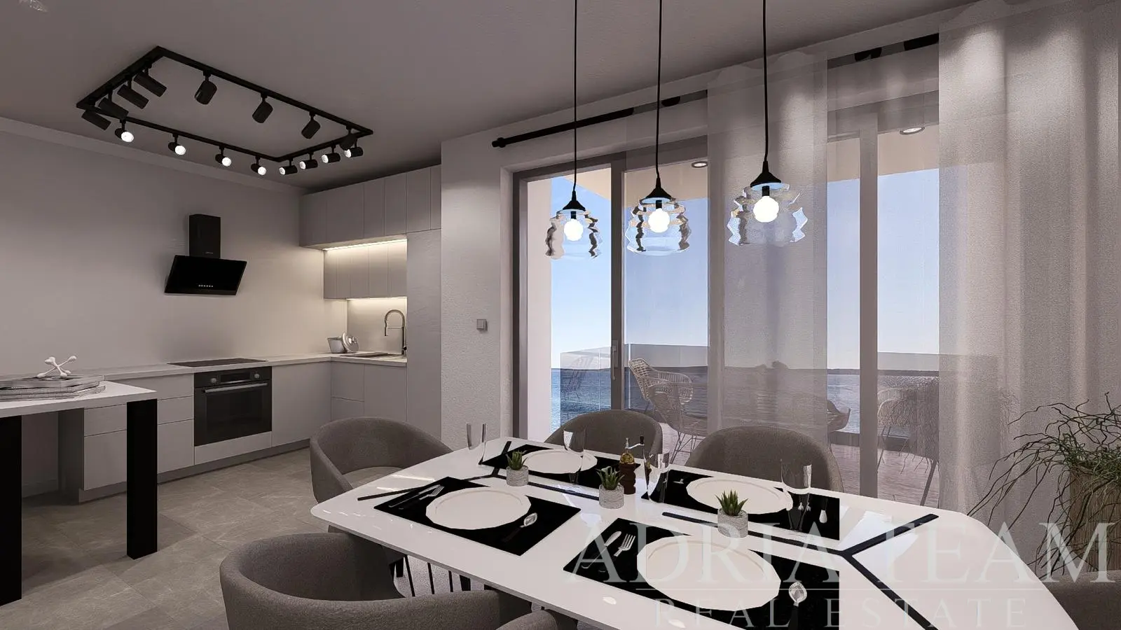 MODERN ONE-BEDROOM APARTMENT WITH LOGGIA – PRACTICAL AND FUNCTIONAL – MANDRE, PAG