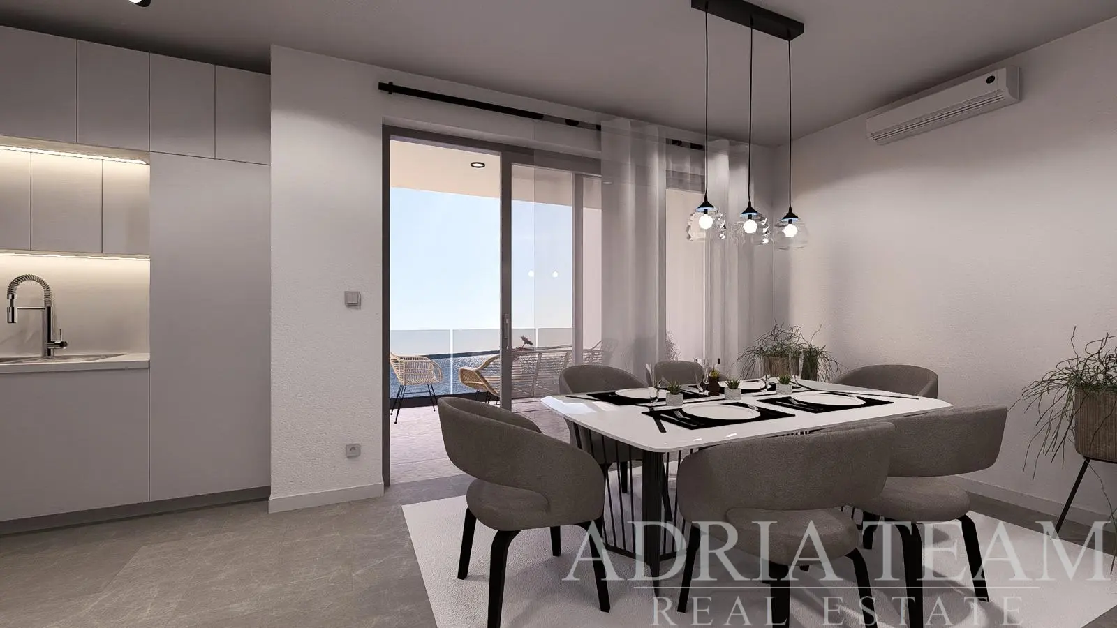 MODERN ONE-BEDROOM APARTMENT WITH LOGGIA – PRACTICAL AND FUNCTIONAL – MANDRE, PAG