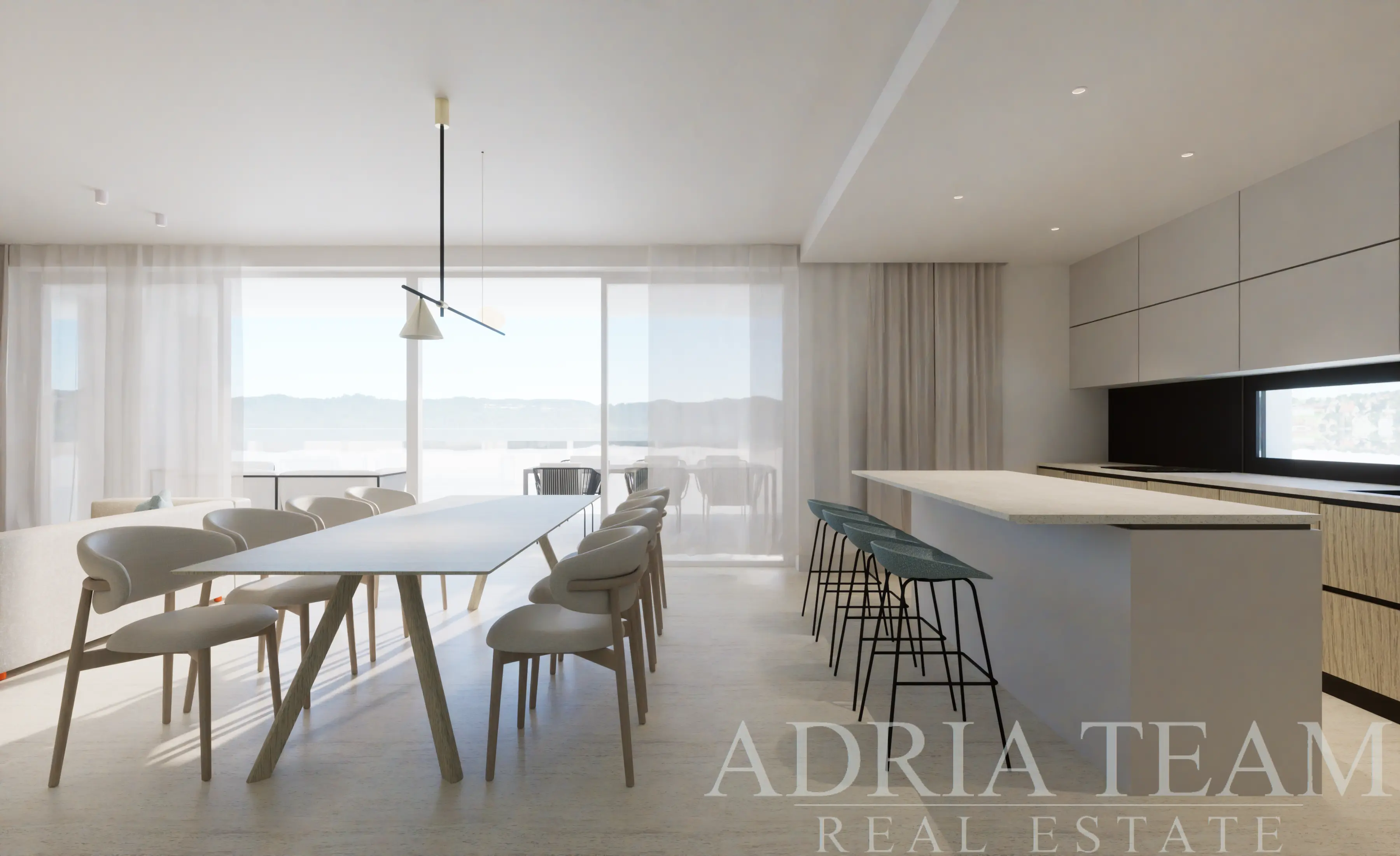 Luxury penthouse with rooftop terrace – seafront – Zaton