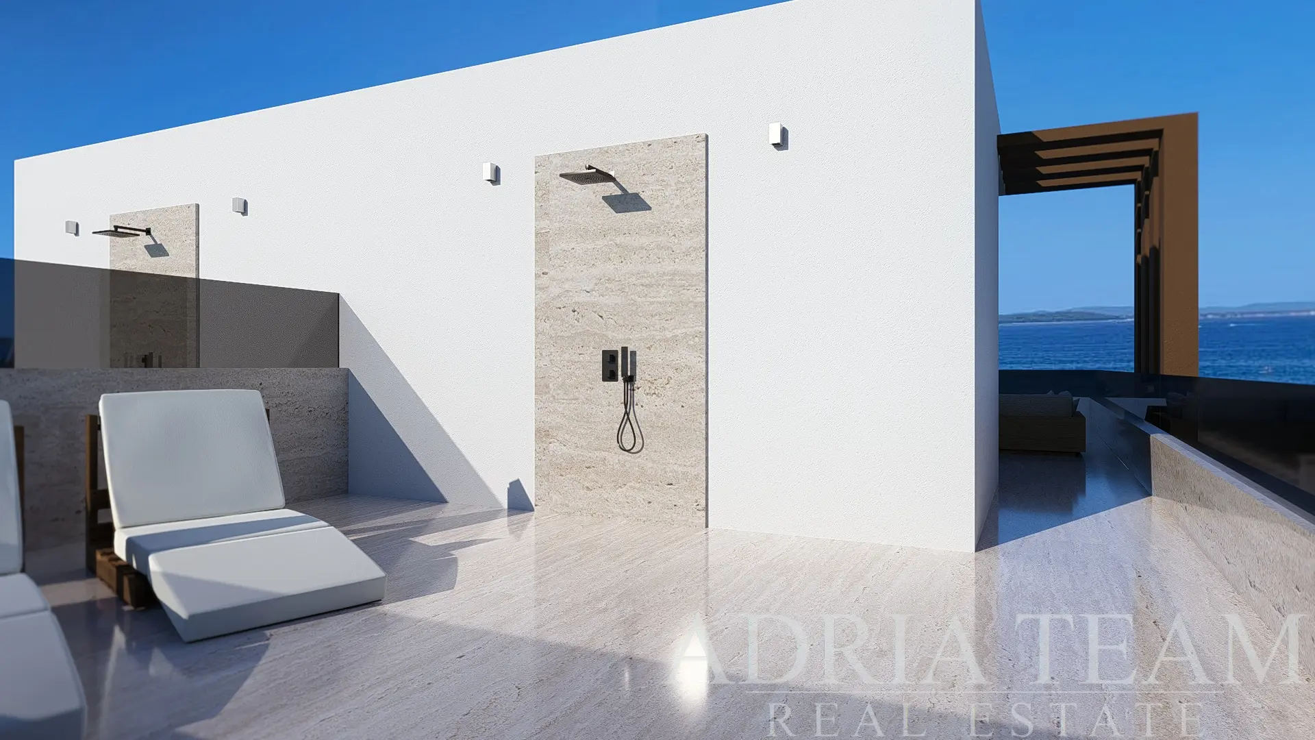 LUXURY SEMI-DETACHED HOUSE IN DIKLO – PRIVATE POOL, ROOFTOP TERRACE AND SEA VIEW, 100 M FROM THE BEACH