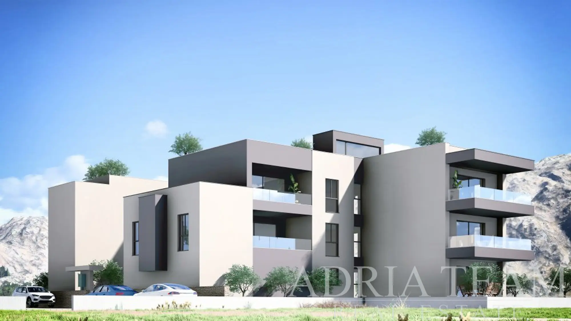 MODERN TWO-BEDROOM APARTMENT WITH PRIVATE GARDEN AND COVERED TERRACE IN A NEW DEVELOPMENT – PRIVLAKA, SABUNIKE